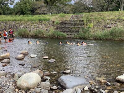 流れに身を任せて…